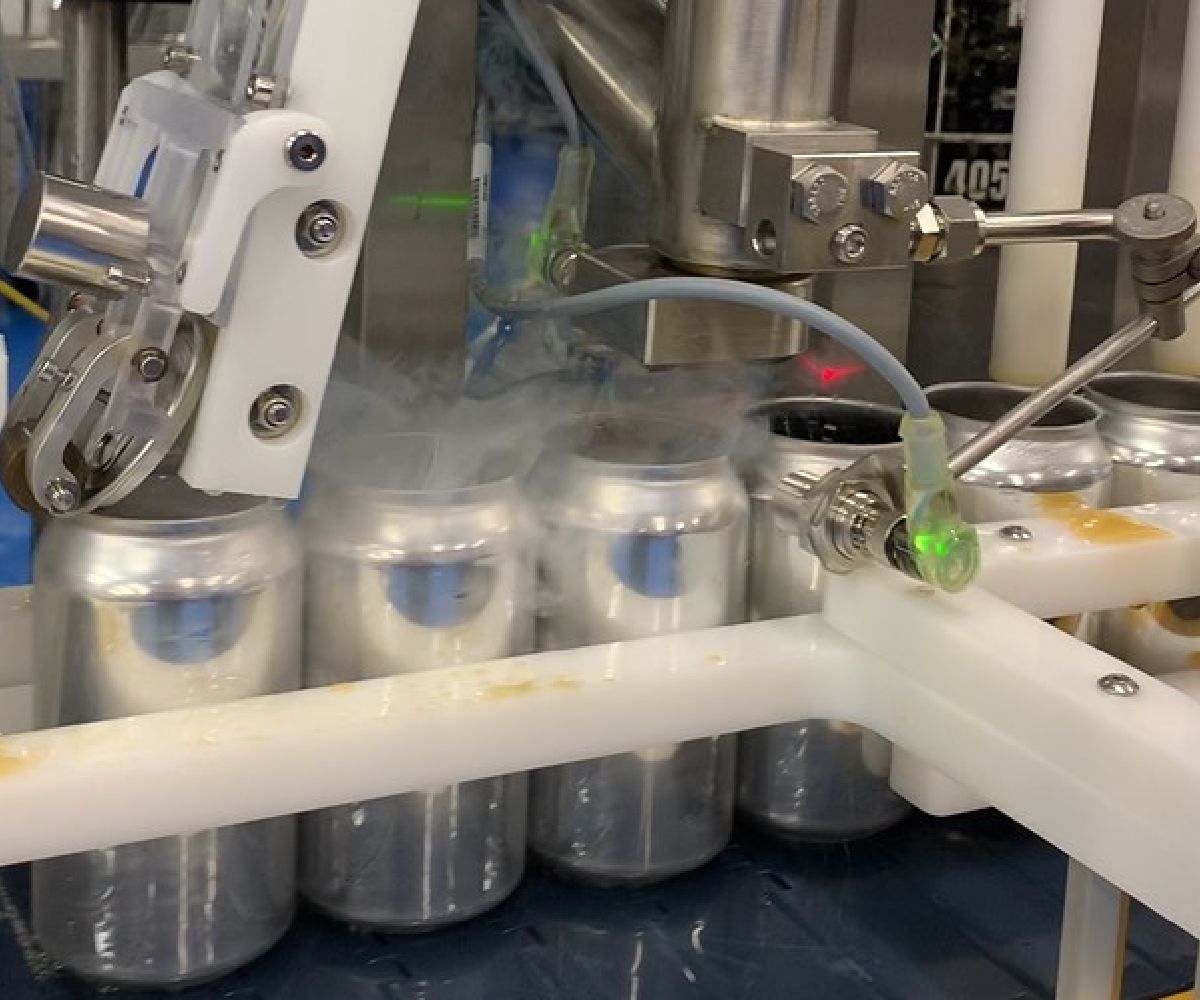 Evolution Series Canning Line_Canned Cold Brew Nitro Coffee_Nitrogen Dosing_Wild Goose Filling
