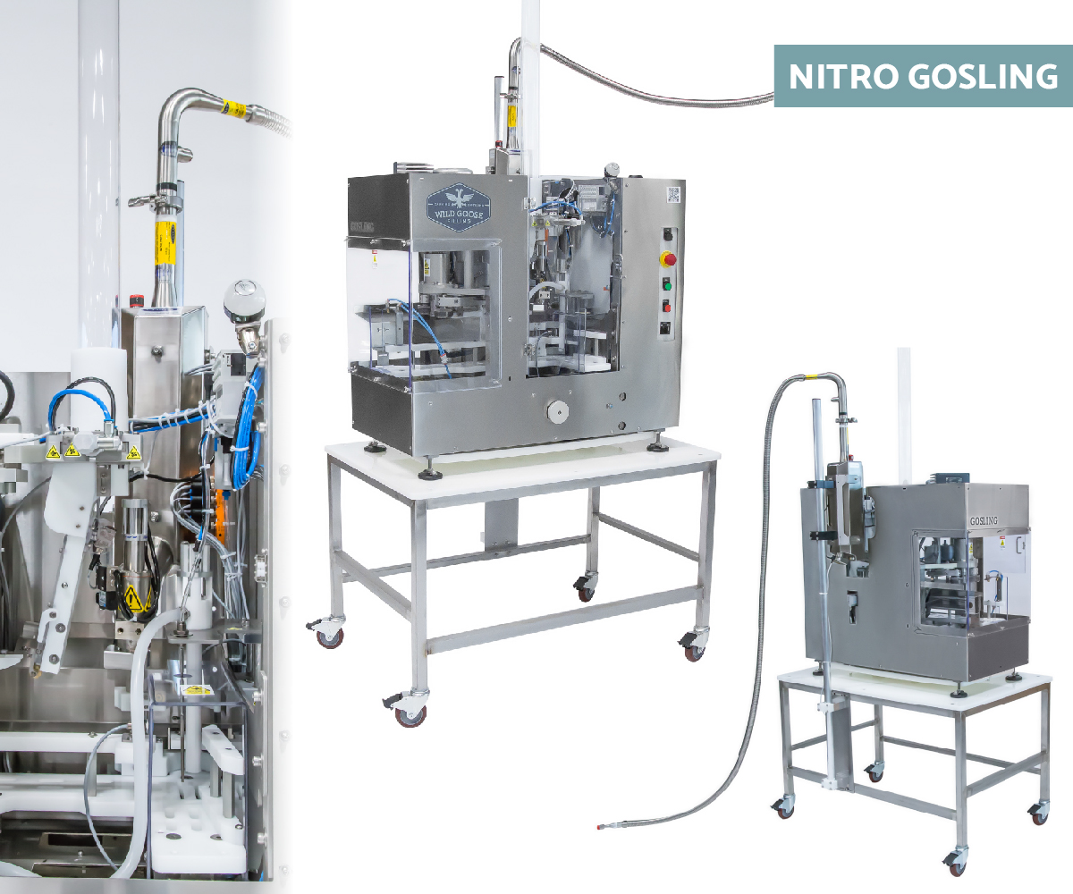 Nitro Gosling small canning system from Wild Goose Filling with nitrogen dosing